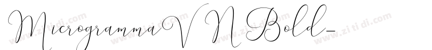 MicrogrammaVN Bold字体转换